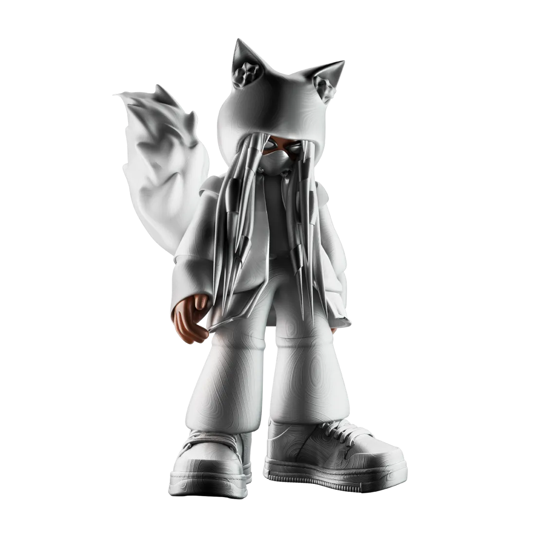 Modèle 3D du personnage Adry Foxy conçu par 2Street-Studio. Personnage 3D Adry Foxy, création originale par 2Street-Studio.