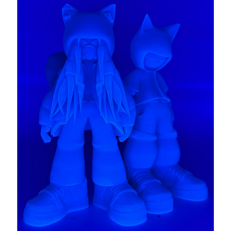 Adry Foxy & Otto Purple Chibi fluo