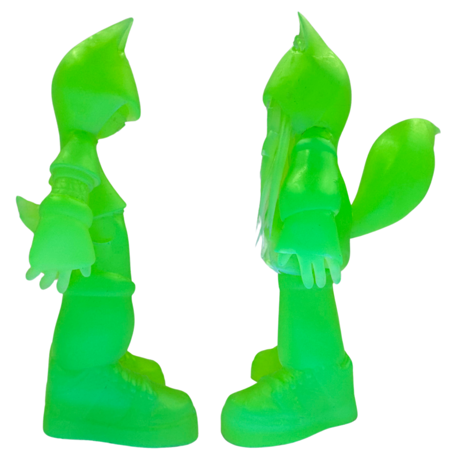 Adry Foxy & Otto Green Chibi  fluo