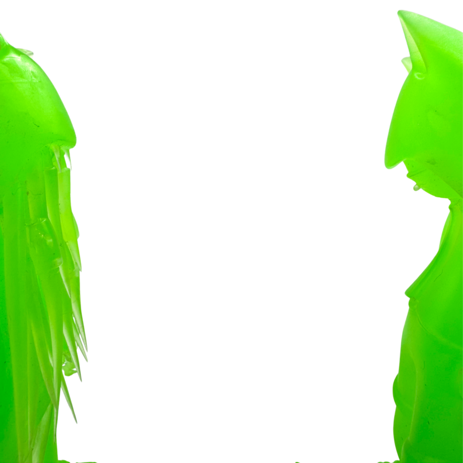 Adry Foxy & Otto Green Chibi  fluo