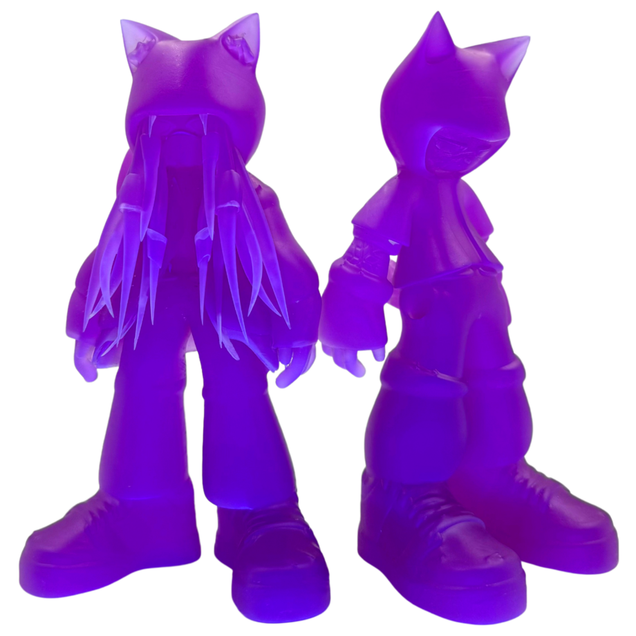 Adry Foxy & Otto Purple Chibi fluo