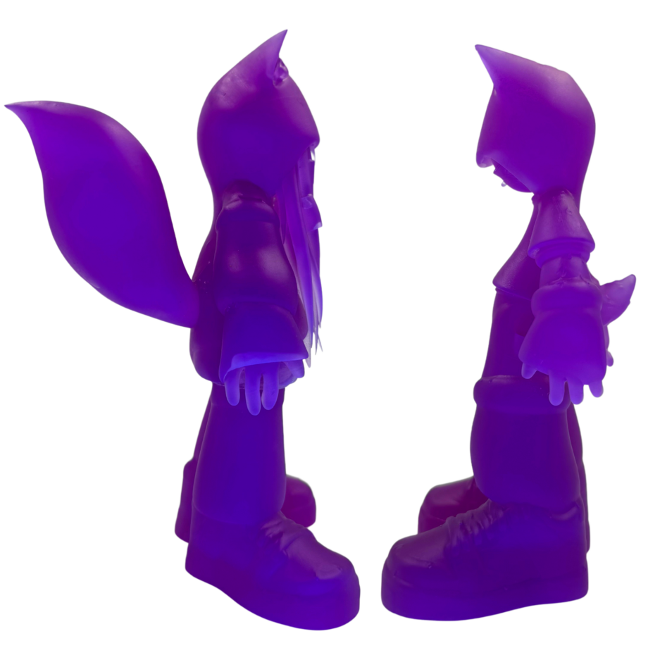 Adry Foxy & Otto Purple Chibi fluo