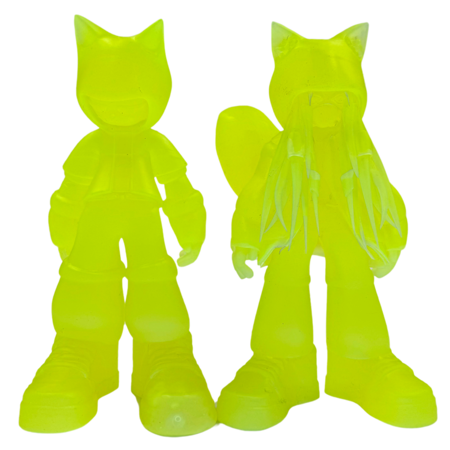 Adry Foxy & Otto Yellow Chibi  fluo