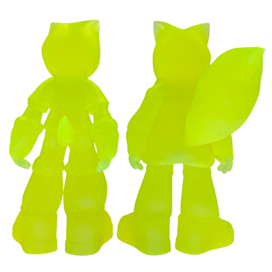 Adry Foxy & Otto Yellow Chibi  fluo