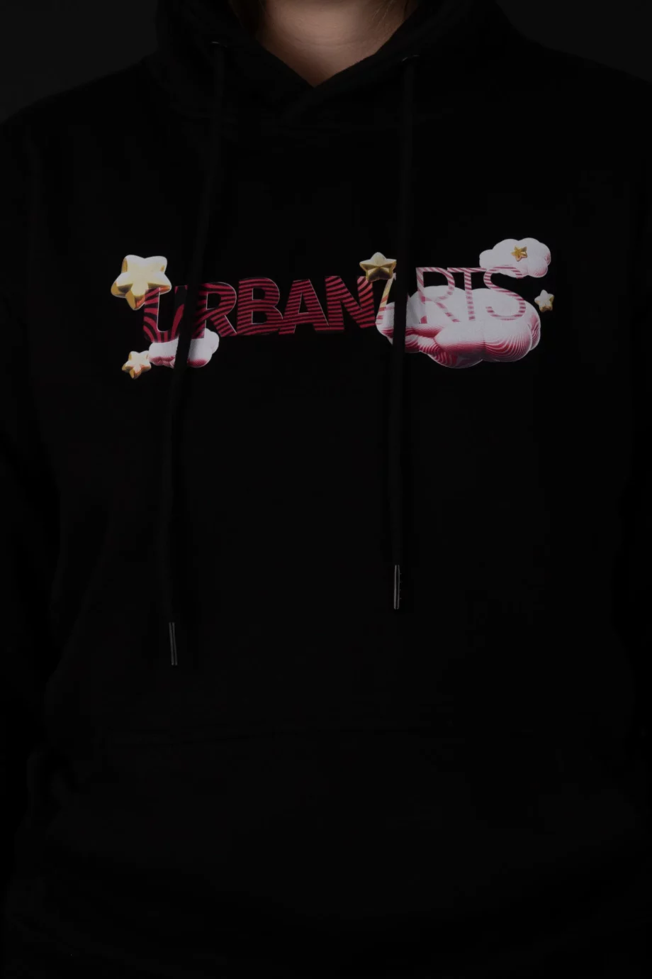 Hoodie Noir AR 2Street-Studio x Urban Arts Magazine - "Kirby" par Adry Foxy