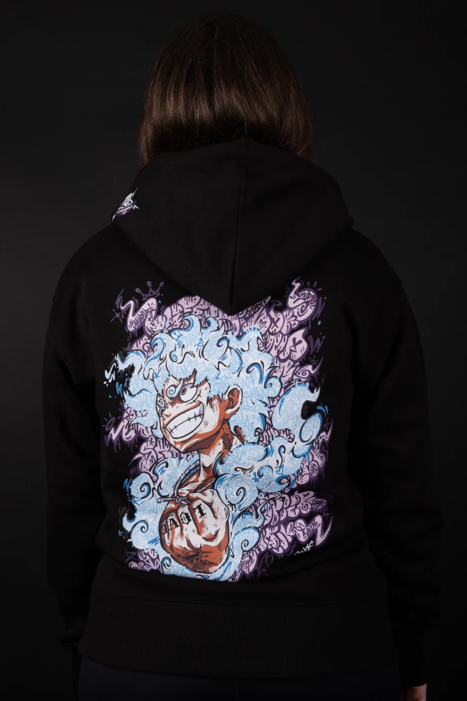Hoodie Black AR 2Street-Studio x Urban Arts Magazine - “Luffy GraffV” by Oskunk