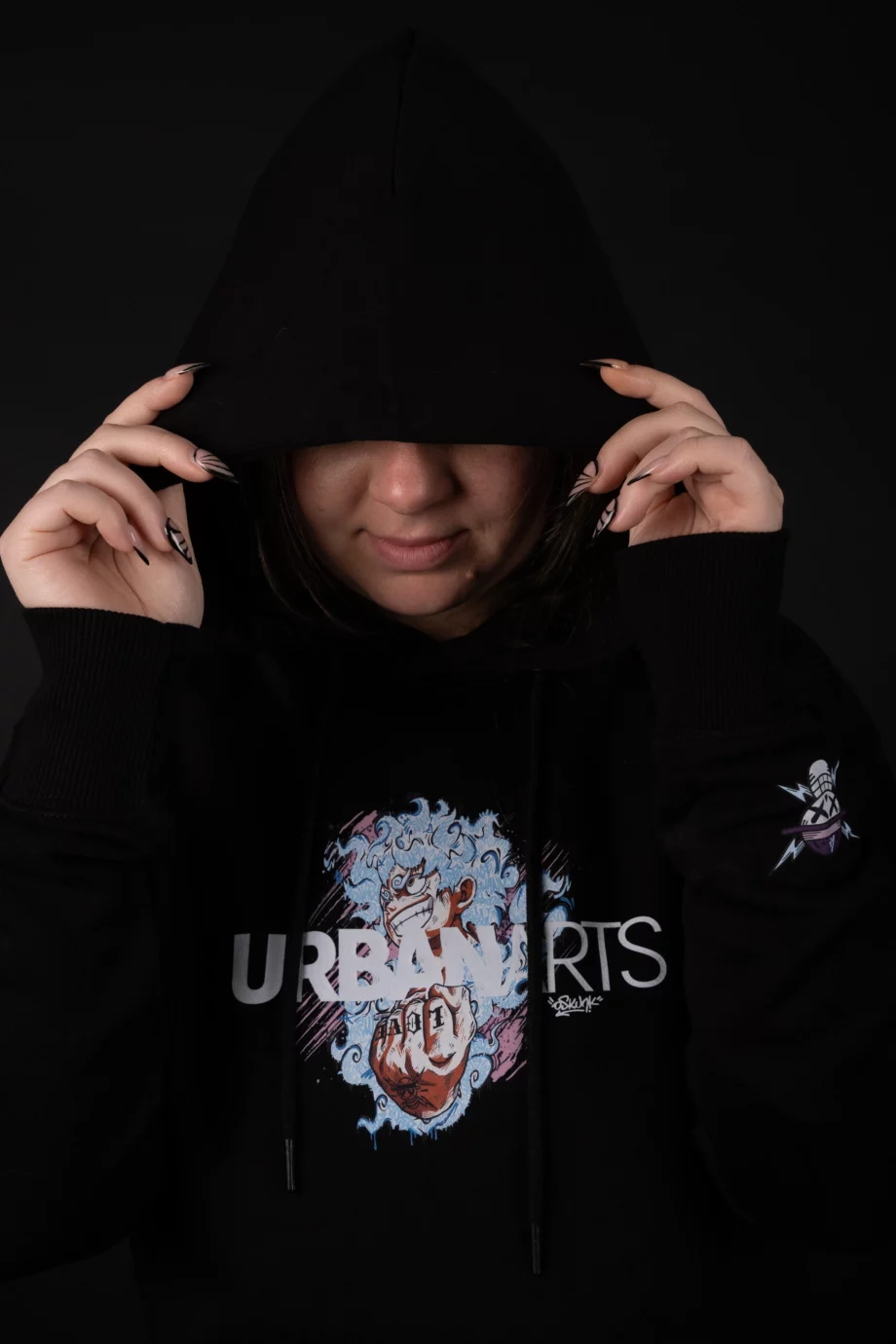 Hoodie Black AR 2Street-Studio x Urban Arts Magazine - “Luffy GraffV” by Oskunk