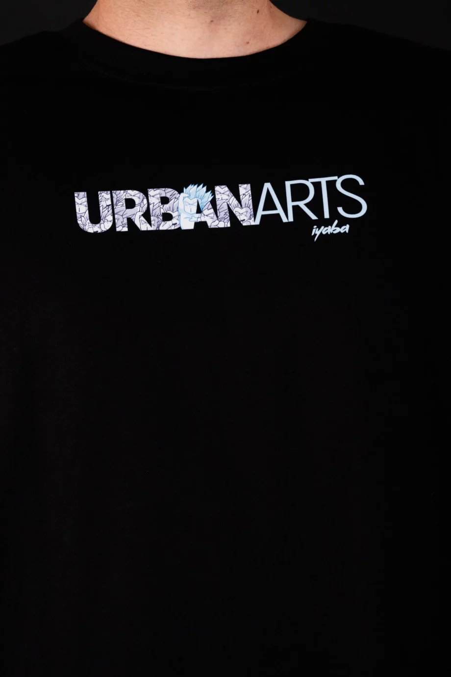 T-shirt Noir AR 2Street-Studio x Urban Arts Magazine - "Ghost KAMIKAZE" par Iyaba