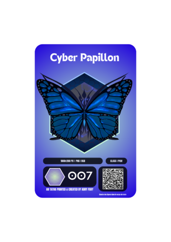 AR Tattoo - Cyber Papillon
