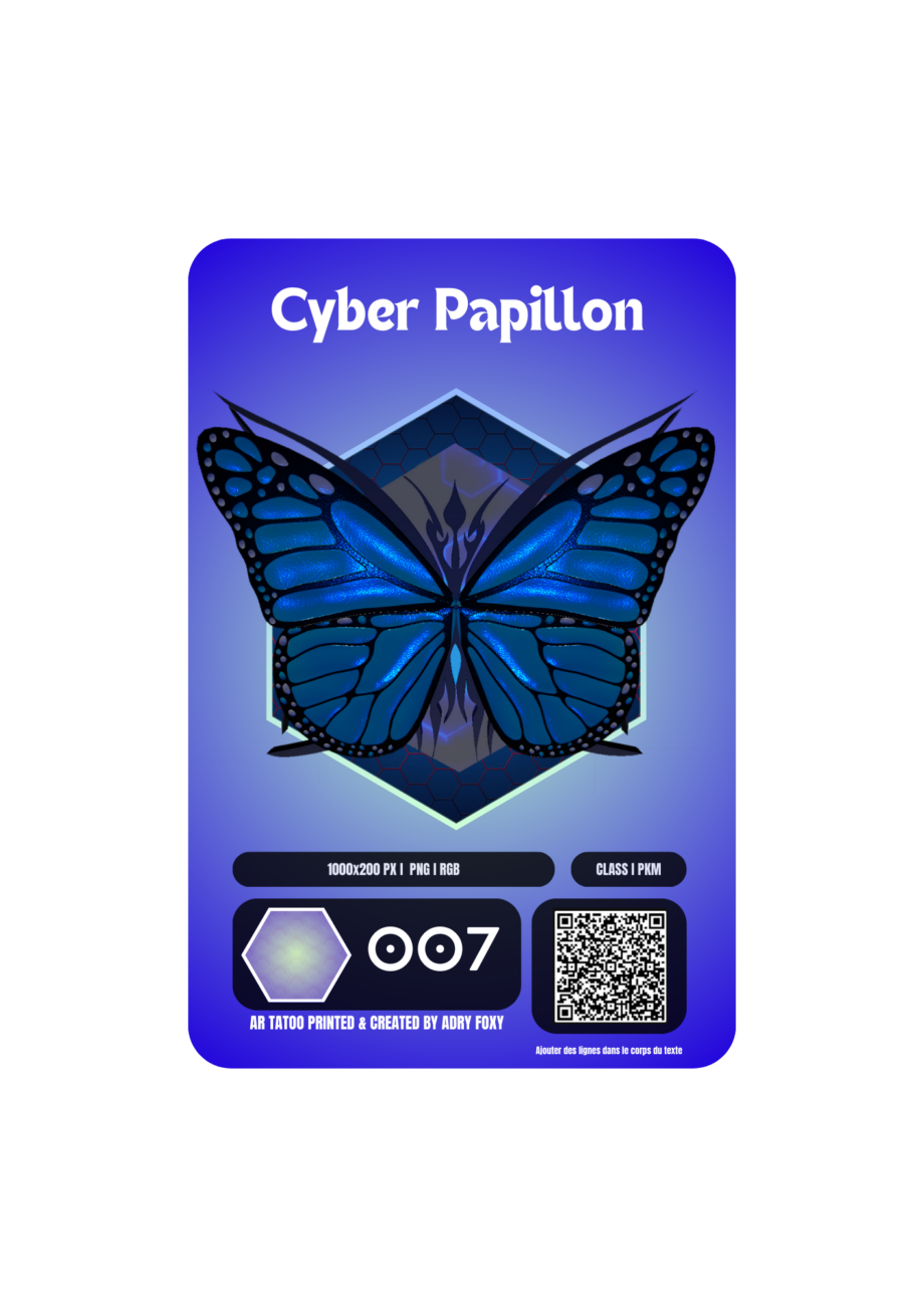 AR Tattoo - Cyber Papillon