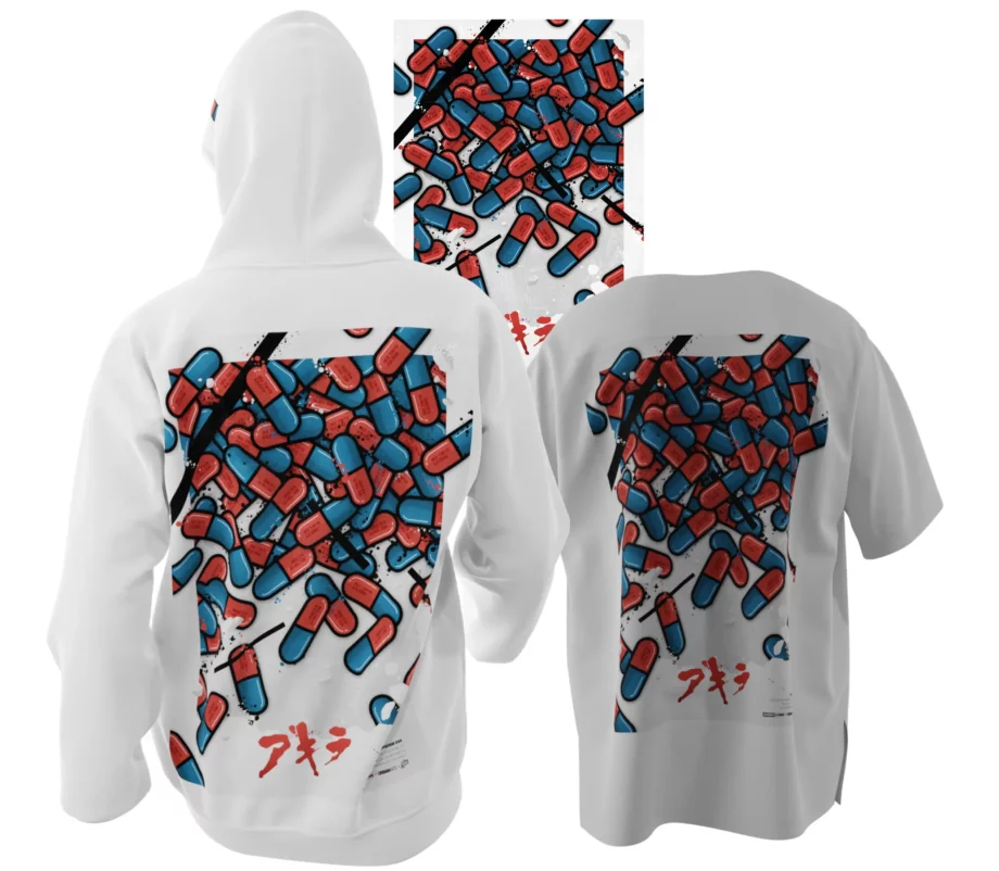 Bundle blanc réalité augmentée Akira "The Capsules" par Monsieur Lebleu.