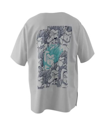 t-shirt blanc avec design en réalité augmentée DBZ "Ghost KAMIKAZE" par Iyaba.