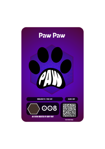 AR Tattoo - Paw Paw